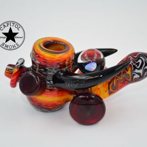 product glass pipe 00139182 orange 01 | Colt Glass Hand Pipe With Opal