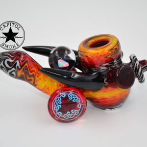 product glass pipe 00139182 orange 03 | Colt Glass Hand Pipe With Opal