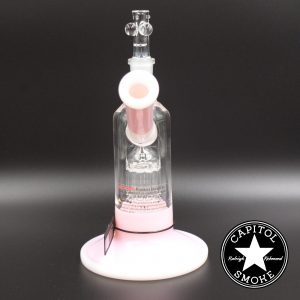 product glass pipe 000179744 02 | Roor Tech Pink & White 10 Arm Tree Perc Bubbler