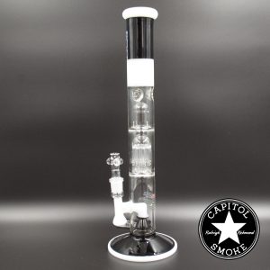 product glass pipe 000179782 01 | Roor Tech Fixed 18" STR w 10arm Tree Perc Blk&Wht