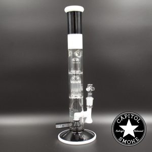 product glass pipe 000179782 02 | Roor Tech Fixed 18" STR w 10arm Tree Perc Blk&Wht