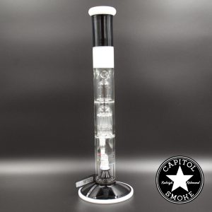 product glass pipe 000179782 03 | Roor Tech Fixed 18" STR w 10arm Tree Perc Blk&Wht