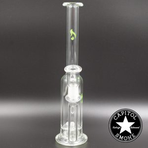 product glass pipe 00039857 yellow 00 | Hitman Glass 12" Green Showerhead Rig