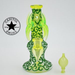 product glass pipe 00044479 00 | Redbone Glass Rig with Opal and matching Carb Cap