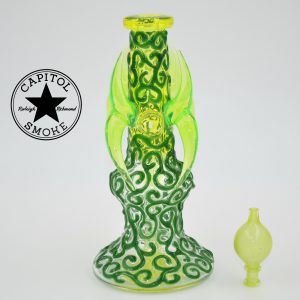product glass pipe 00044479 02 | Redbone Glass Rig with Opal and matching Carb Cap