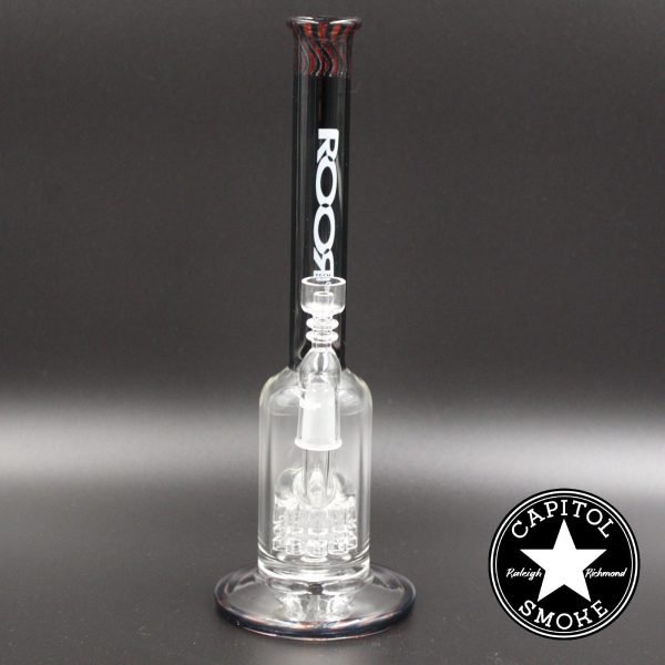 product glass pipe 00047906 00 | Roor Tech 10" Red/Black Tree Perc