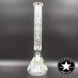 product glass pipe 00048095 00 | Roor 18" BK Etched Mayan