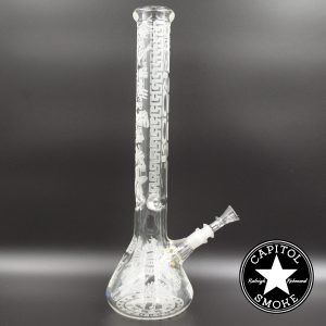 product glass pipe 00048095 03 | Roor 18" BK Etched Mayan