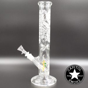 product glass pipe 00048156 01 | Roor 14" Straight Tube Etched Flowers & Vines