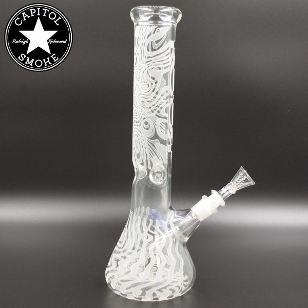 product glass pipe 00048163 03 | Roor 14" BK Etched Contour Map