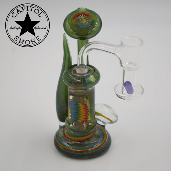 product glass pipe 00049979 01 | Natey Love Opal Green Rig