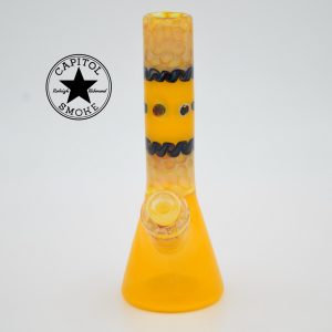product glass pipe 00146494 00 | Phatt Matt Yellow Millie Beaker Rig