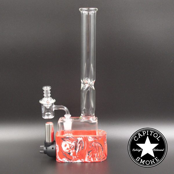 product glass pipe 811926020627 01 | Stache Oil 12" Waterpipe w/ Torch & Bag Medium Dime Bag