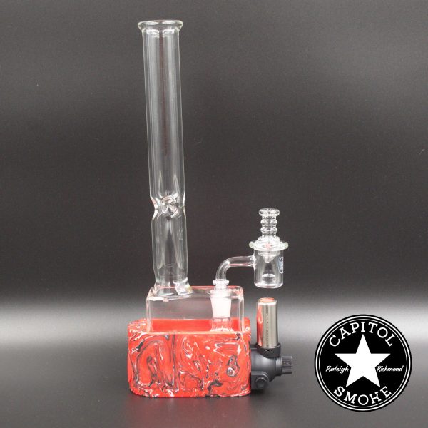 product glass pipe 811926020627 03 | Stache Small 12" Oil Rig w/ Torch & Medium Dime Bag