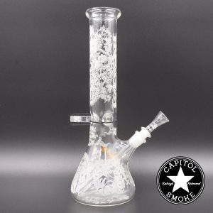 product glass pipe 00120173 03 | ROOR 14" Beaker Floral Etched Design