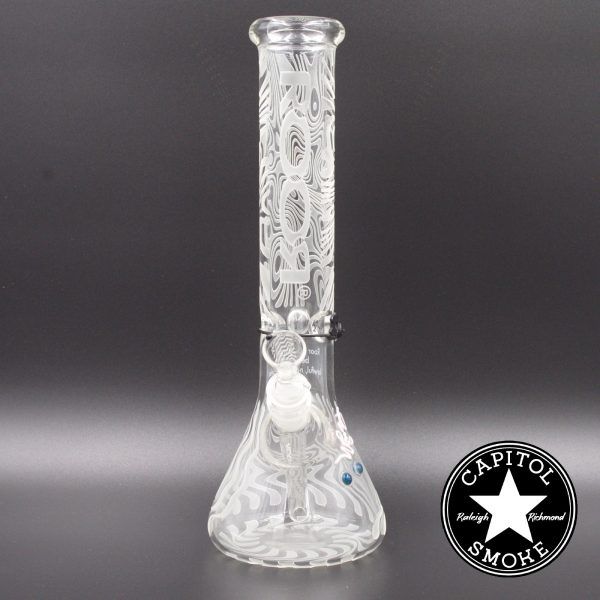 product glass pipe 00120203 00 | ROOR 14" Beaker Trippy Etched Design