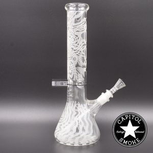 product glass pipe 00120203 03 | ROOR 14" Beaker Trippy Etched Design