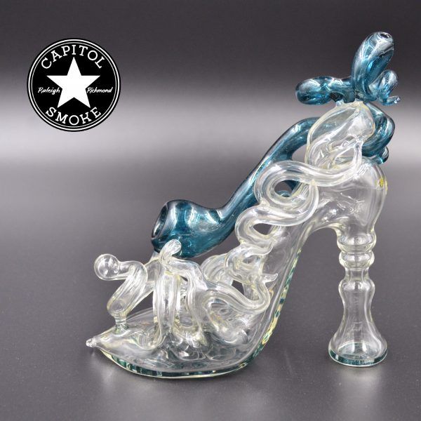 product glass pipe 00122481 01 | Dellene Peralta Blue/Clear Glass Slipper Sherlock