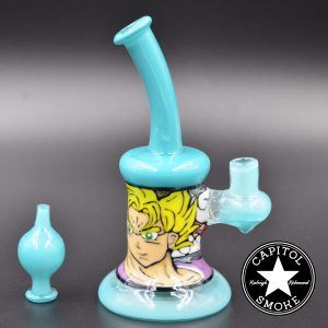 product glass pipe 00122535 03 | Wind Star Glass Dragonball Rig w Carb Cap