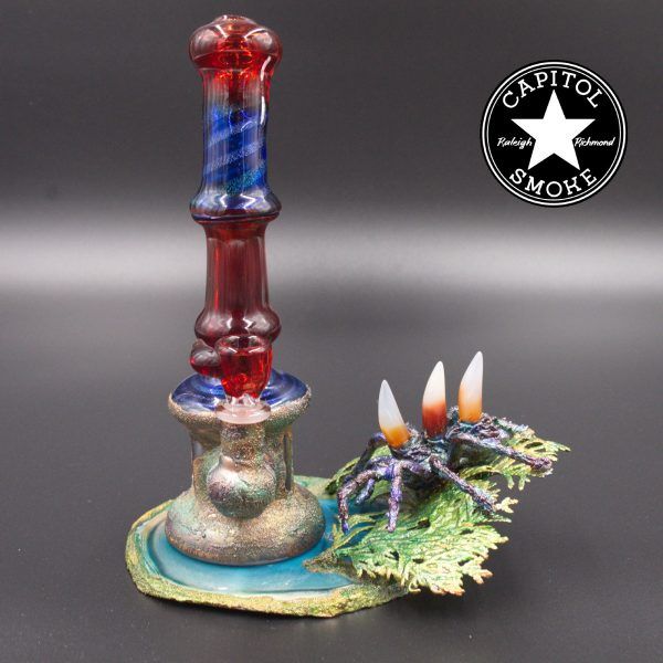 product glass pipe 00122801 00 | Cherry Glass Tarantula Rig w/ Stand