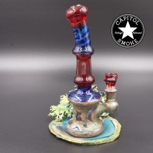 product glass pipe 00122801 03 | Cherry Glass Tarantula Rig w/ Stand