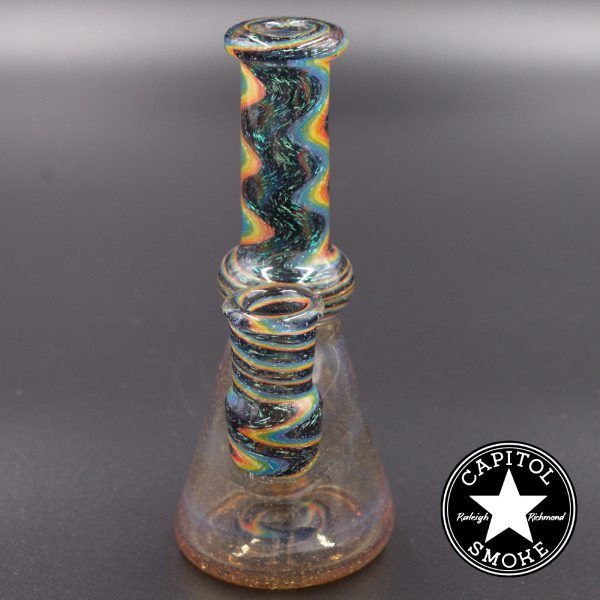 product glass pipe 00122849 00 | Shane Smith 6" Worked BK UV Blue