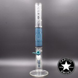 product glass pipe 00123693 00 | Elevated 20" Straight Tube Wig Wag With Worked Down Stem