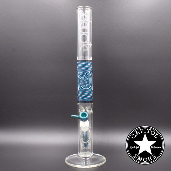 product glass pipe 00123693 00 | Elevated 20" Straight Tube Wig Wag With Worked Down Stem
