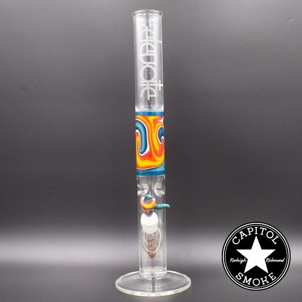 product glass pipe 00123709 00 | Elevated 19" Straight Tube Wig Wag