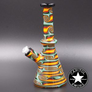 product glass pipe 00150606 01 | Glass by AJ Fully Worked Reversal Rig