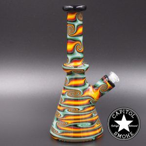 product glass pipe 00150606 03 | Glass by AJ Fully Worked Reversal Rig
