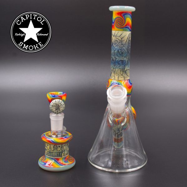product glass pipe 00126083 00 | Unity Glass Mini Beaker with Matching Ash Catcher