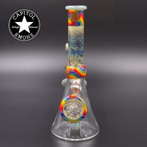 product glass pipe 00126083 02 | Unity Glass Mini Beaker with Matching Ash Catcher