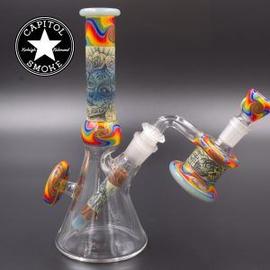 product glass pipe 00126083 03 | Unity Glass Mini Beaker with Matching Ash Catcher