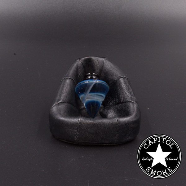 product accessory 00104364 00 | Str8 Glass Light Blue w/ Black Handle Diamond Spinner Cap