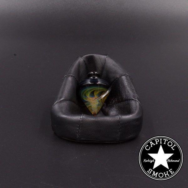 product accessory 00159531 00 | Str8 Glass Fumed Diamond Spinner Cap w/ Black Top