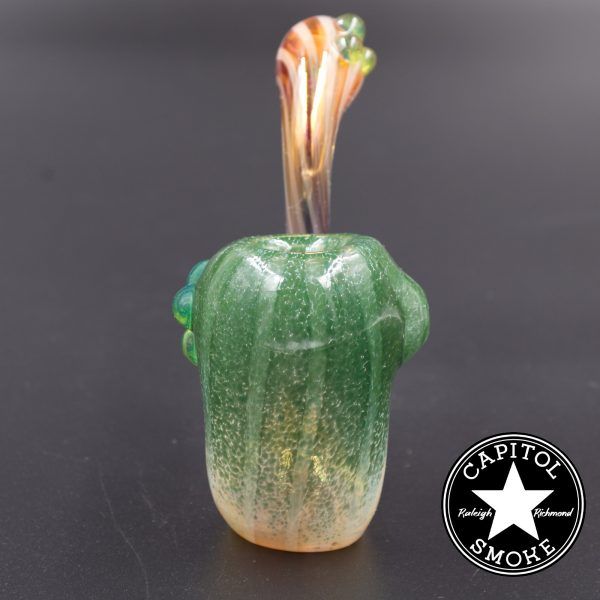 product glass pipe 00002547 00 | SMG Fumed/Green Frit Sherlock