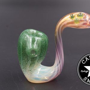 product glass pipe 00002547 01 | SMG Fumed/Green Frit Sherlock