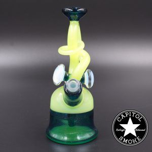 product glass pipe 00016070 00 | Cambria 10mm Blue Stardust/Double Dose Rig
