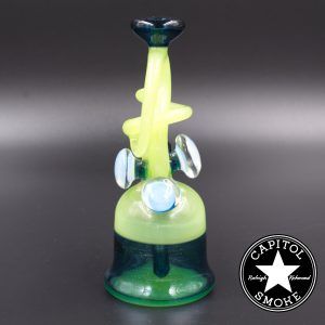 product glass pipe 00016070 02 | Cambria 10mm Blue Stardust/Double Dose Rig