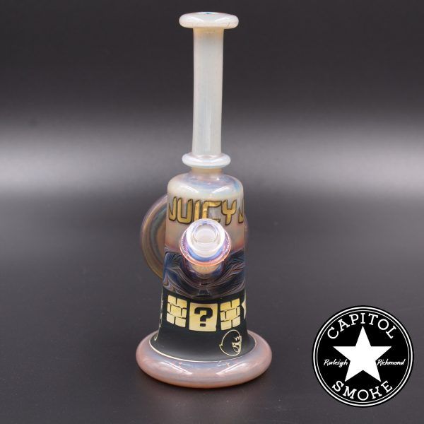 product glass pipe 00021586 00 | Juicy Jay 10mm Planker Sandblasted Mario Rig
