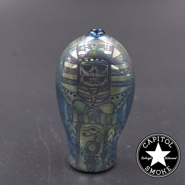 product glass pipe 00023290 00 | SMG Fumed Carved Chillum
