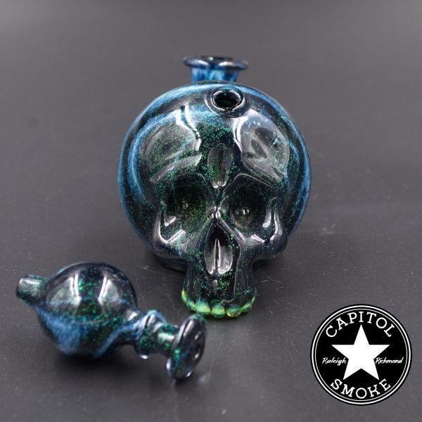 product glass pipe 00033664 00 | Marty Preston 10mm Dichro Skull Rig