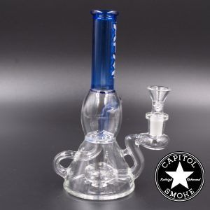 product glass pipe 00049566 03 | AFM 14mm Blue Single Uptake Recycler