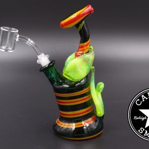 product glass pipe 00126915 01 | Midnight Glass 10mm Fully Worked Rig