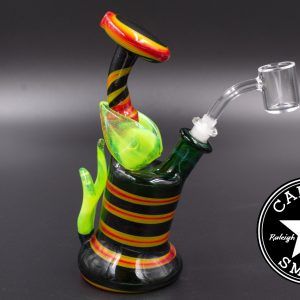 product glass pipe 00126915 03 | Midnight Glass 10mm Fully Worked Rig