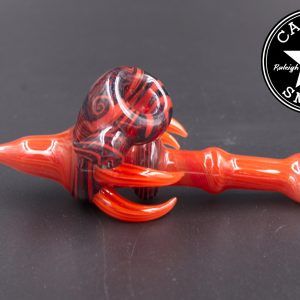 product glass pipe 00132886 01 | Drew Glass Red Fully Worked Sherlock
