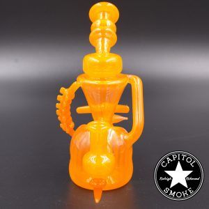 product glass pipe 00144001 00 | Orange Steezy Glass 10mm Single Uptake Klein Recycler