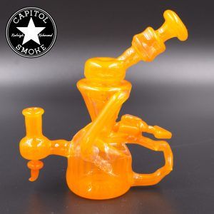 product glass pipe 00144001 01 | Orange Steezy Glass 10mm Single Uptake Klein Recycler