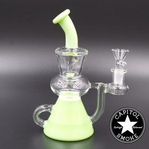 product glass pipe 00145060 03 | AFM 14mm Green Single Uptake Klein Recycler